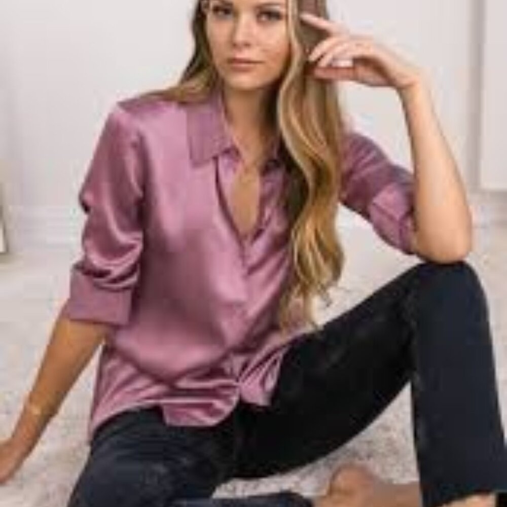 DM2258RS Your choice of 4 colors 100% SILK Blouse by DIOMI